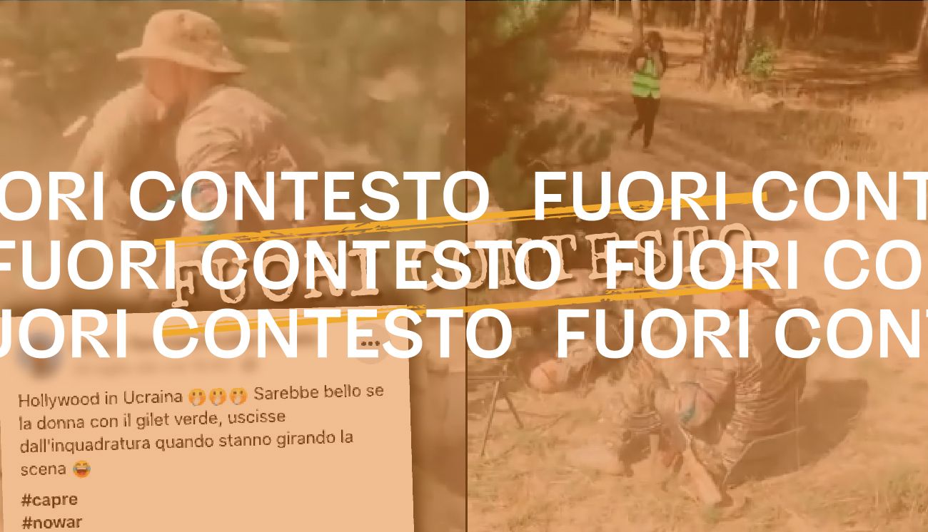 No, questo video non mostra una messinscena dell’esercito ucraino