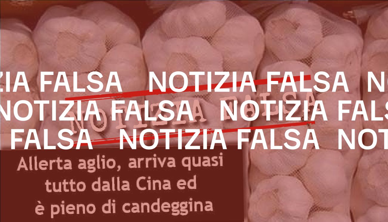 No, in Italia non esiste l’aglio cinese con la candeggina