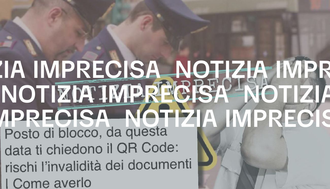 Notizia imprecisa