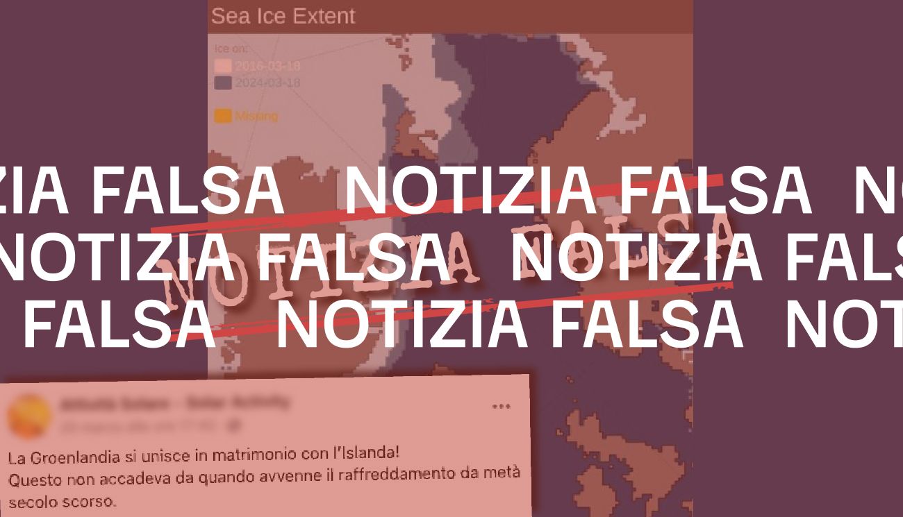 Questa immagine del ghiaccio marino tra Groenlandia e Islanda non smentisce il riscaldamento globale