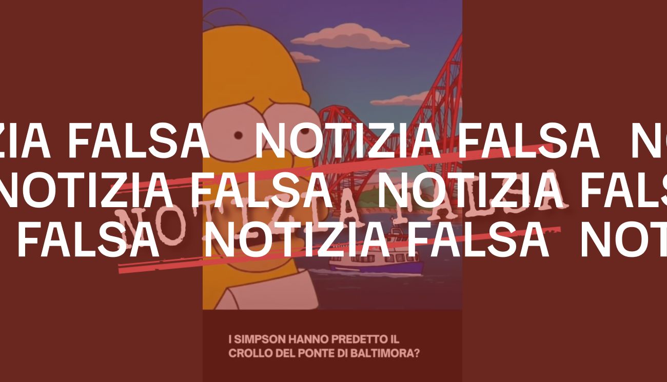 No, i Simpson non hanno predetto il crollo del ponte di Baltimora