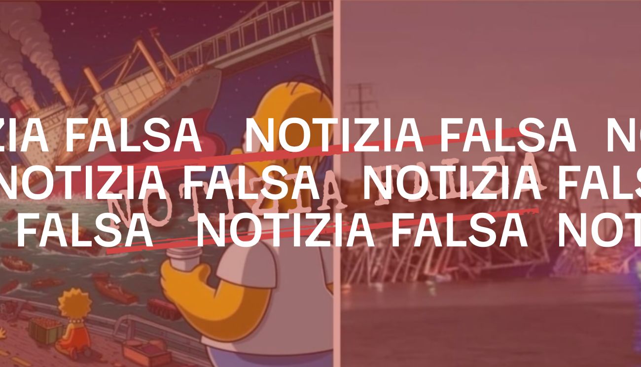 Questa immagine non dimostra che i Simpson hanno anticipato il crollo del ponte di Baltimora