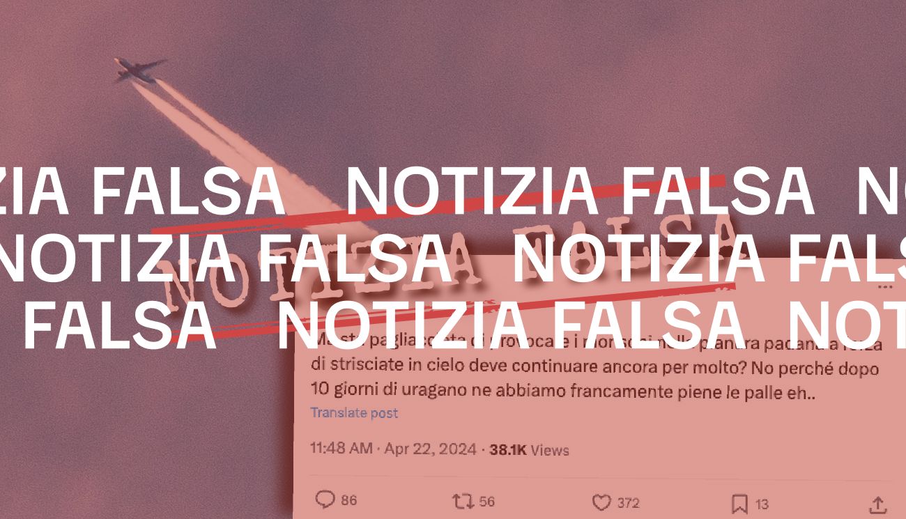 Le piogge nel Nord Italia non sono causate né dalle scie chimiche né dal cloud seeding