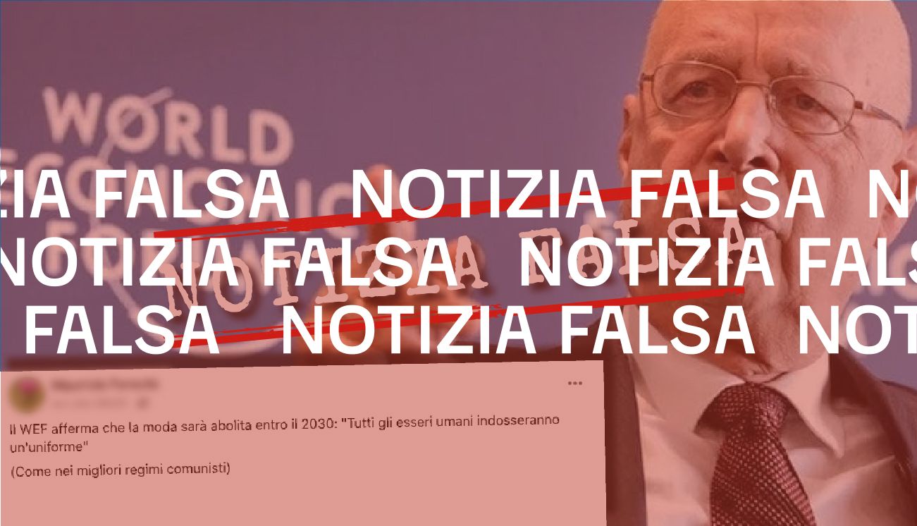 No, il WEF non ha detto che la moda sarà abolita entro il 2030