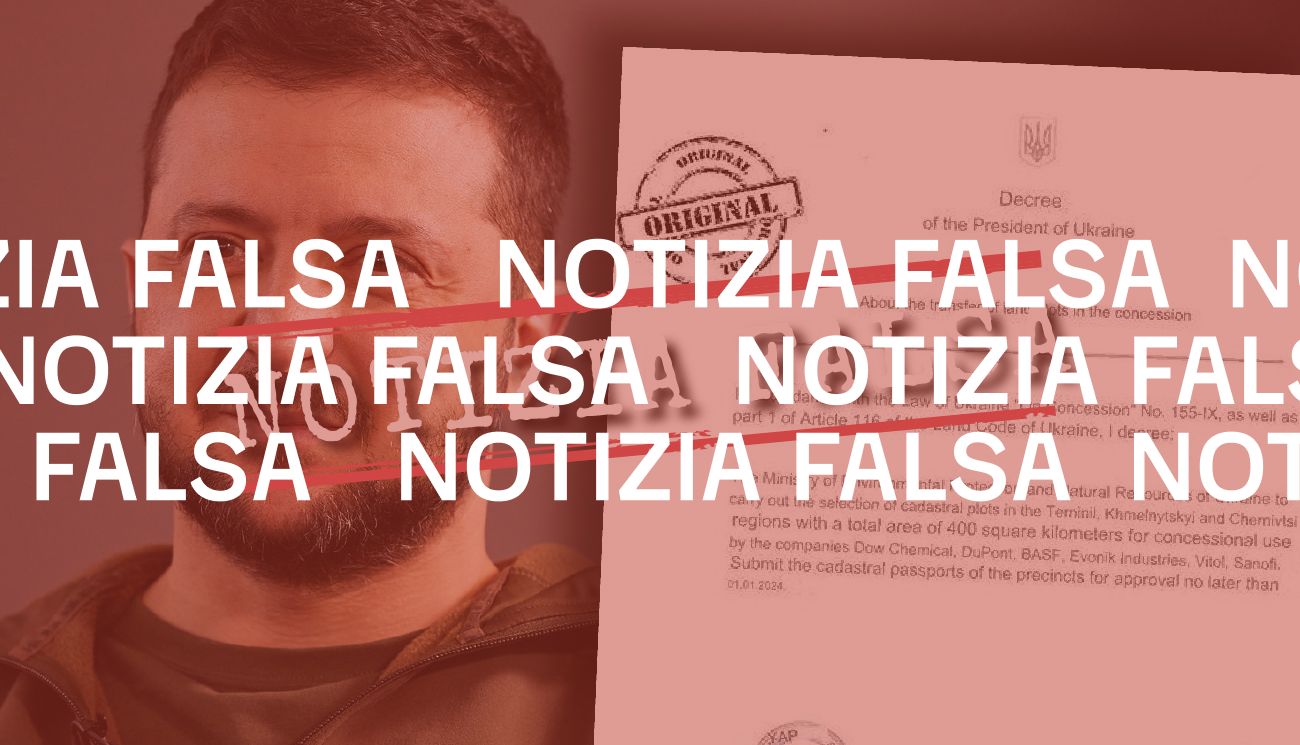 Zelensky non ha concesso 400 km² di terre ucraine a società statunitensi per smaltire rifiuti pericolosi