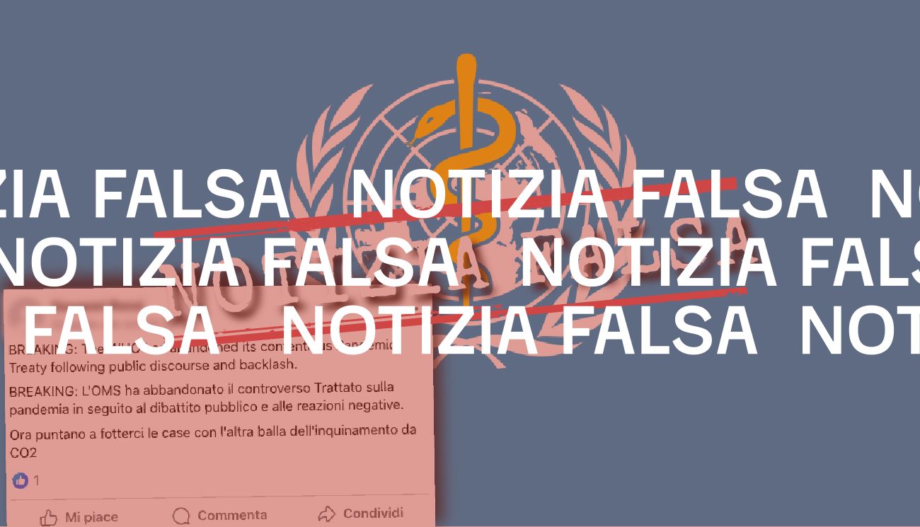 No, l’OMS non ha abbandonato il trattato sulla pandemia