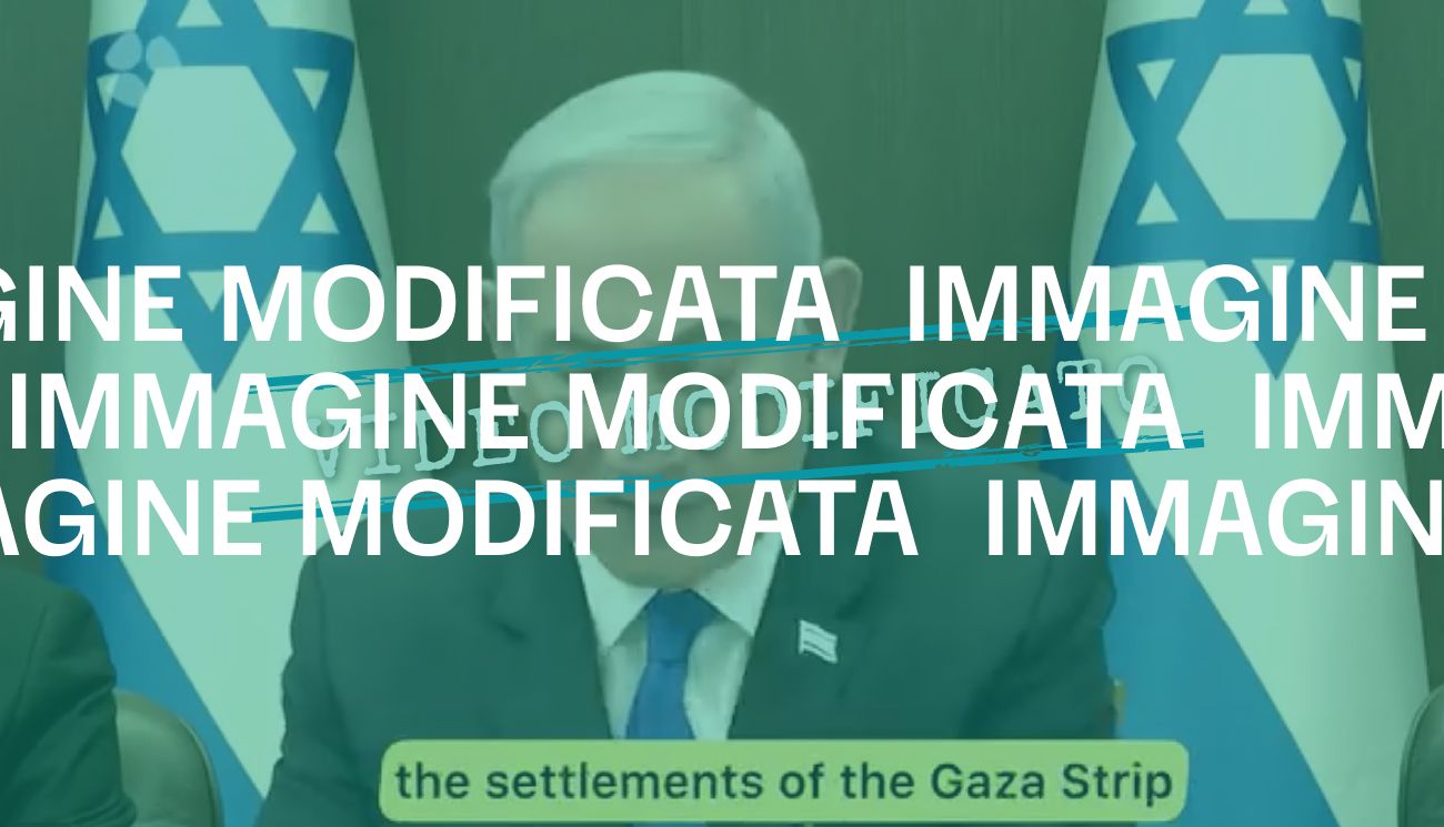 In questo video Netanyahu non dice di voler costruire insediamenti nella Striscia di Gaza