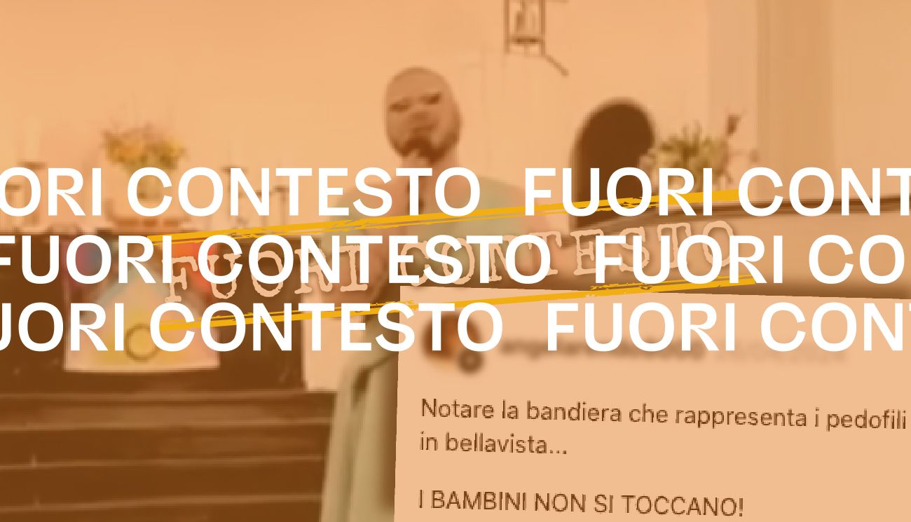 Questa bandiera non rappresenta i pedofili