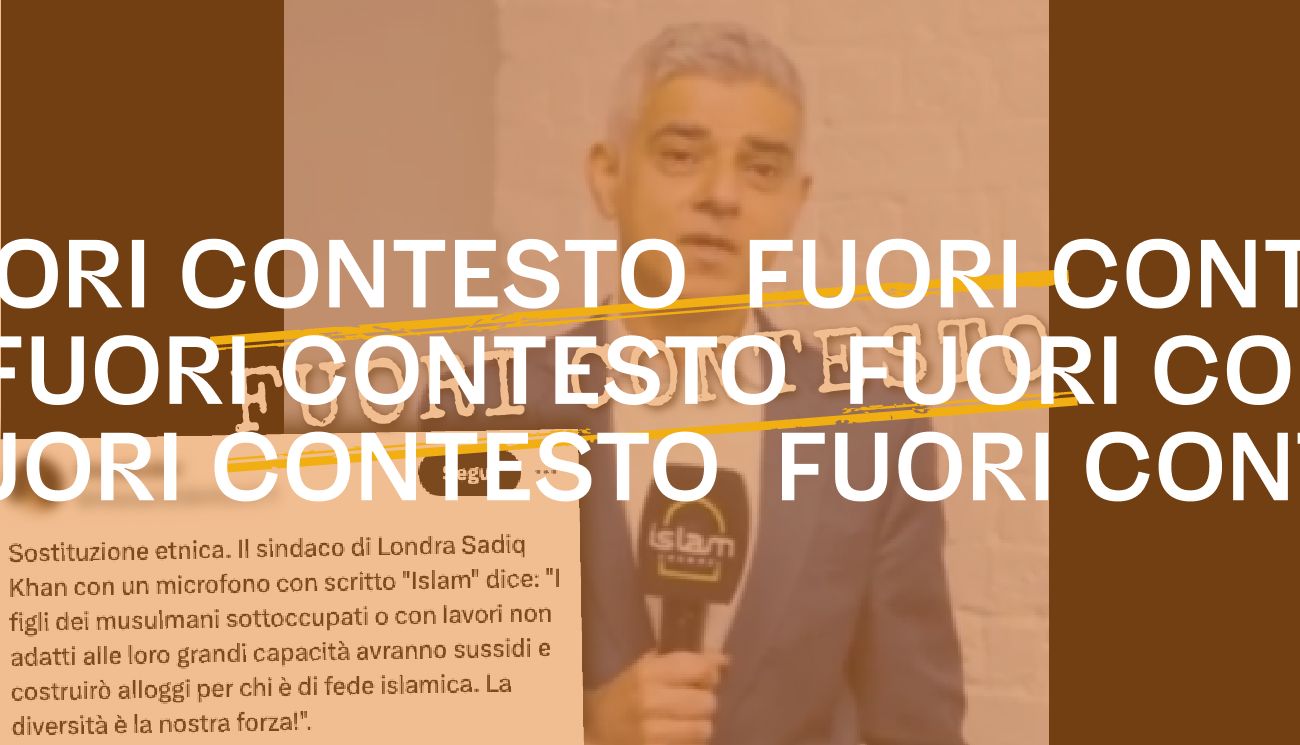 No, in questo video il sindaco di Londra non ha annunciato sussidi esclusivi per musulmani