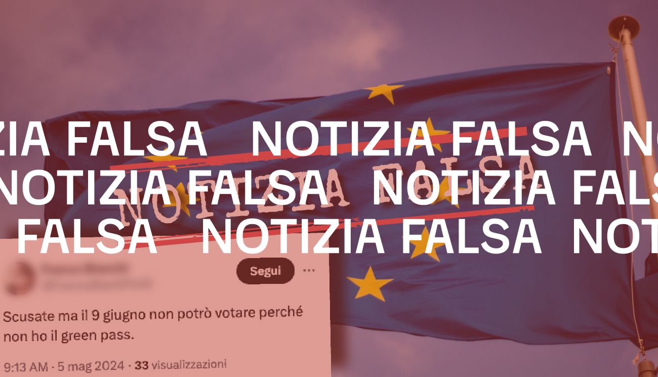 Per votare alle prossime elezioni europee non è necessario avere il green pass