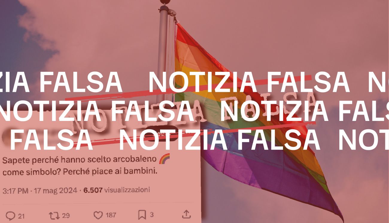 I colori della bandiera LGBTQIA+ non sono stati scelti per attirare i bambini