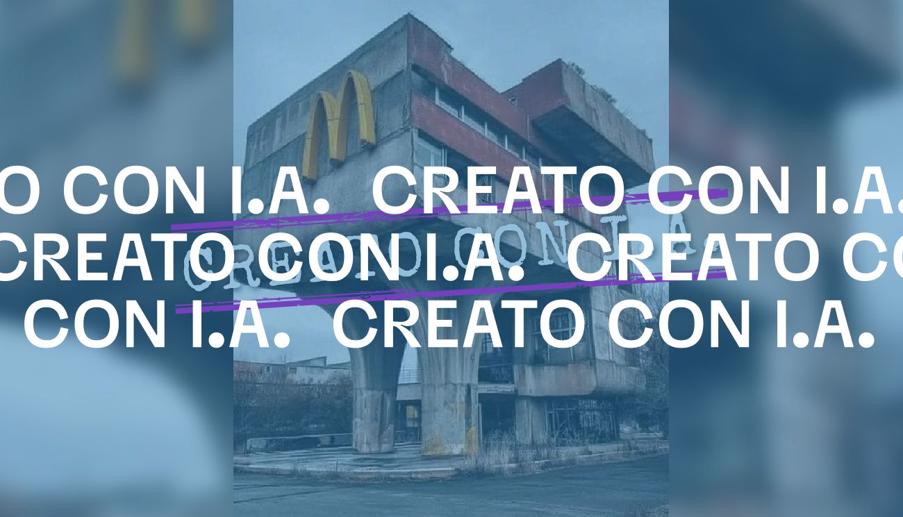 Questa foto di un «McDonald’s abbandonato» è stata creata con l’intelligenza artificiale