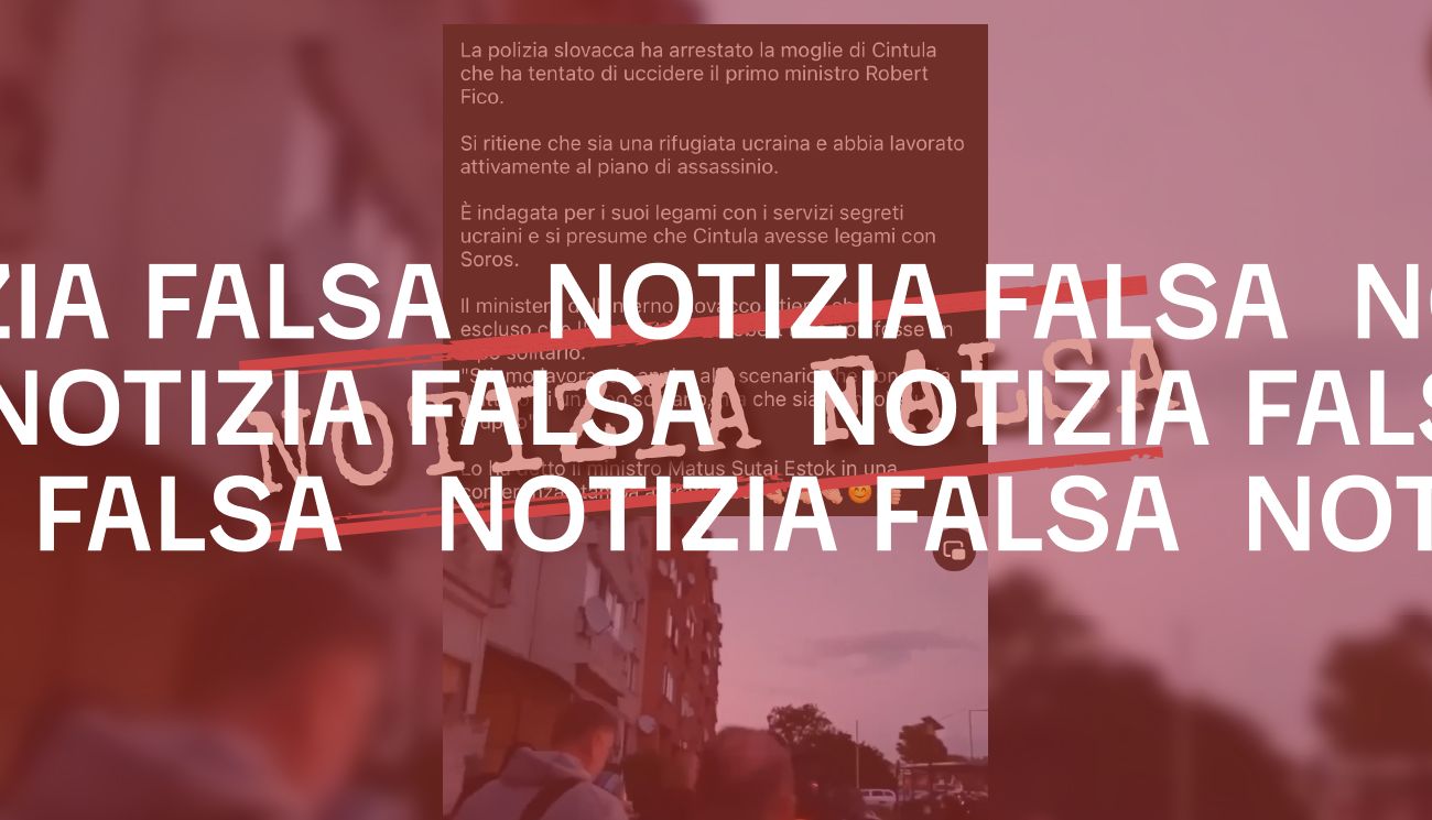 La moglie dell’attentatore del premier slovacco non è ucraina e non è stata arrestata