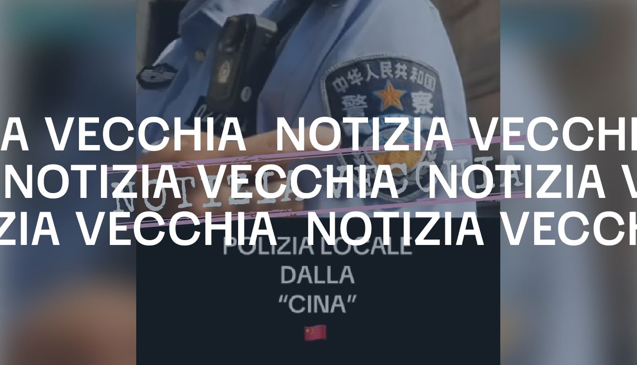 Il video delle pattuglie di poliziotti cinesi a Milano è di sette anni fa