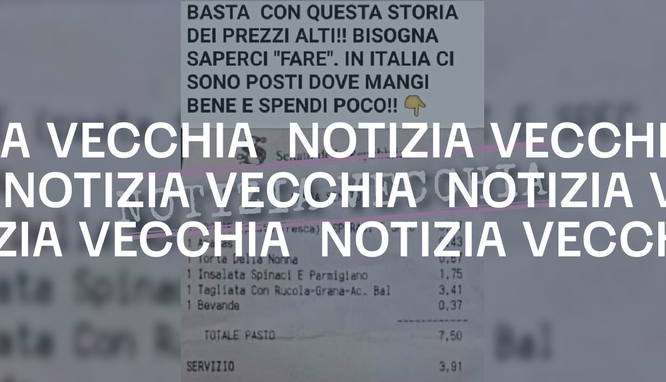 Lo scontrino di 7,50 euro alla mensa del Senato è del 2011