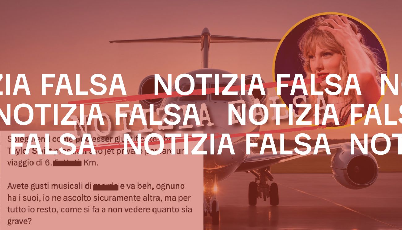 Taylor Swift non ha usato il jet privato per un volo di 6 chilometri