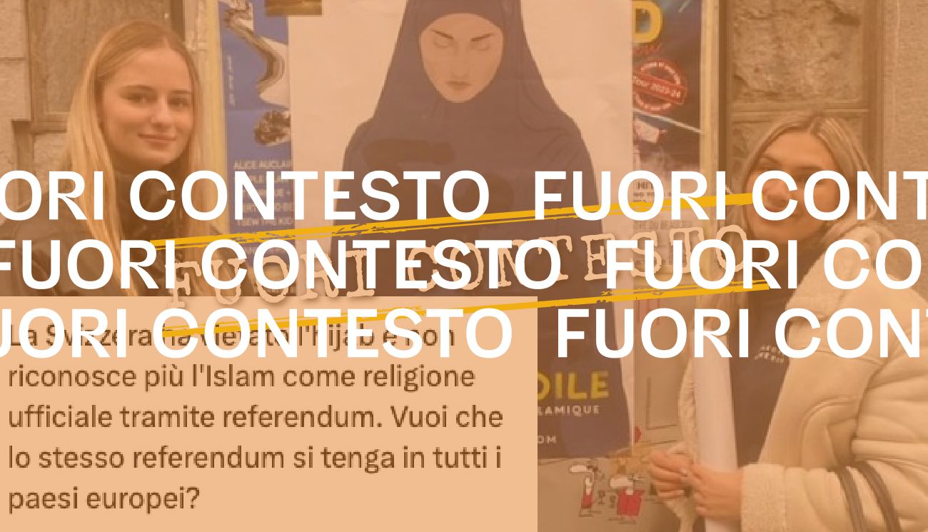 No, la Svizzera non ha vietato l&#8217;hijab tramite un referendum