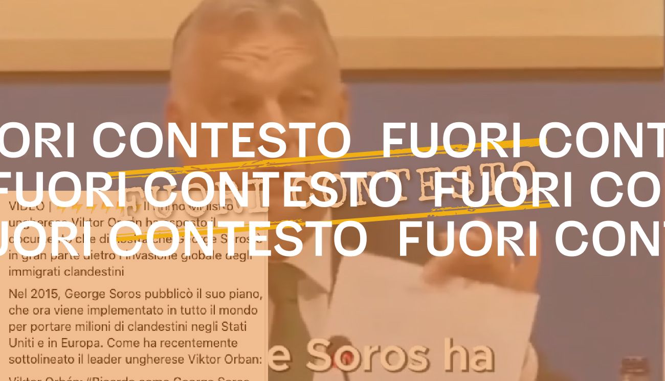 Questo documento non prova l’esistenza di una «invasione di migranti» organizzata da Soros in Europa