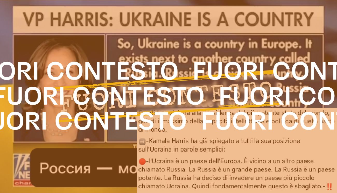 Queste frasi sulla guerra in Ucraina di Kamala Harris del 2022 sono state decontestualizzate