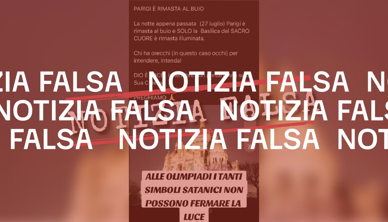 La Basilica del Sacro Cuore non è stato “l’unico edificio illuminato” durante un&#8217;interruzione di corrente a Parigi 