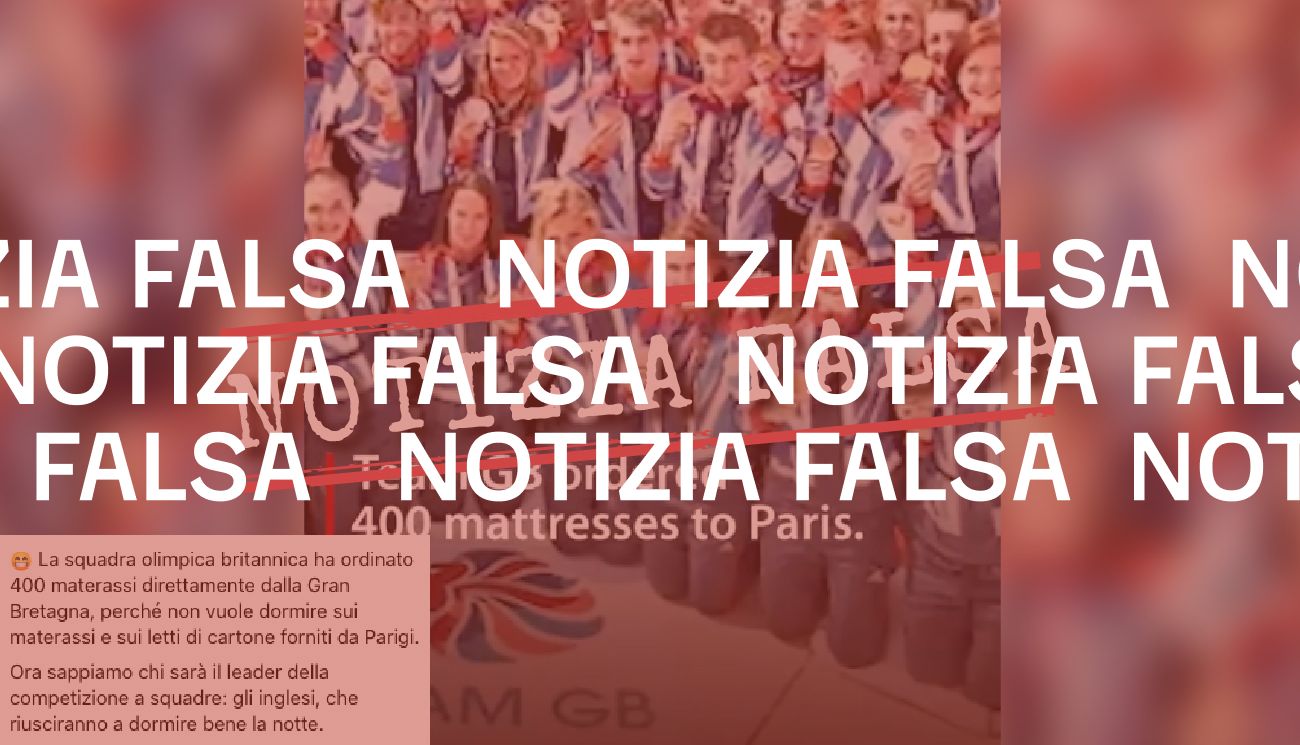 La BBC non ha pubblicato un servizio su 400 letti ordinati dalla squadra britannica alle Olimpiadi