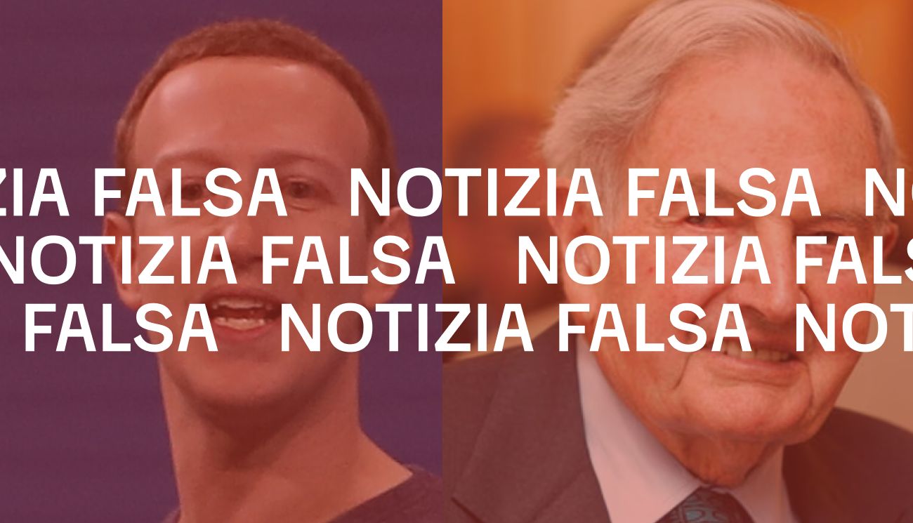 Mark Zuckerberg non è il nipote di David Rockefeller