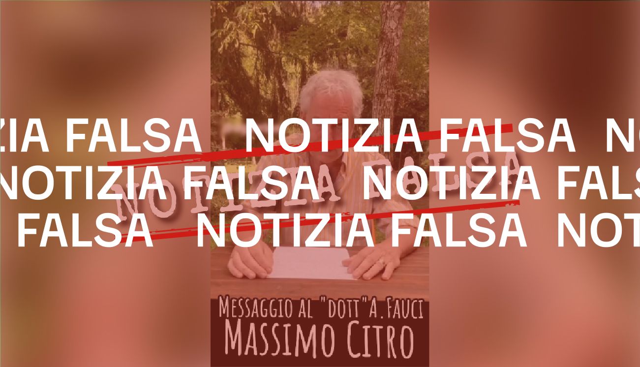 Questo video di Massimo Citro contro Anthony Fauci contiene una serie di notizie false