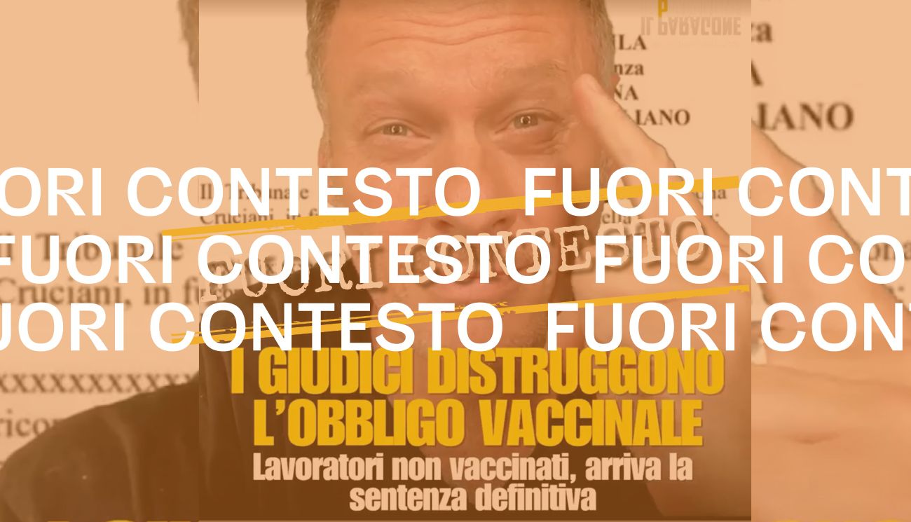 Il tribunale del lavoro dell’Aquila non ha «distrutto di fatto l’obbligo vaccinale» con una sentenza