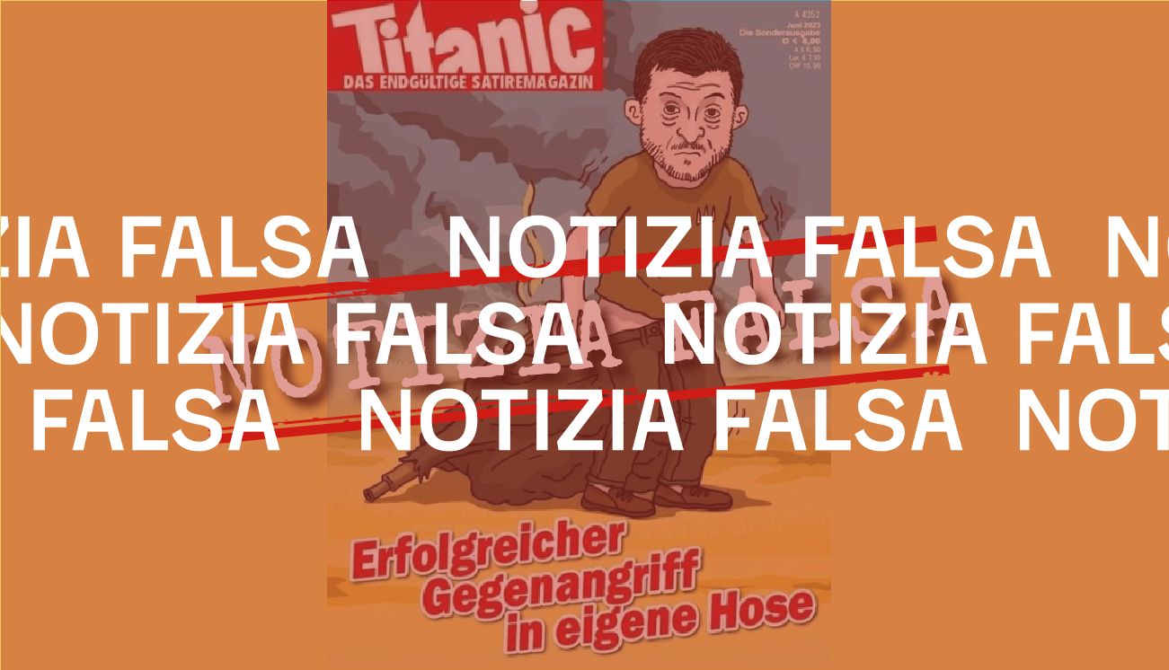 No, la rivista tedesca Titanic non ha pubblicato questa copertina contro l’offensiva ucraina