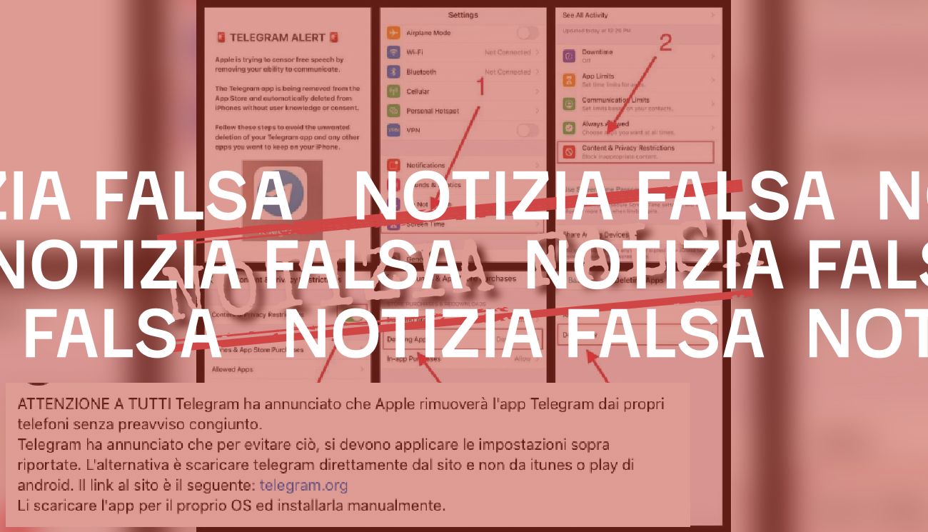 No, Apple non rimuoverà Telegram dai suoi telefoni