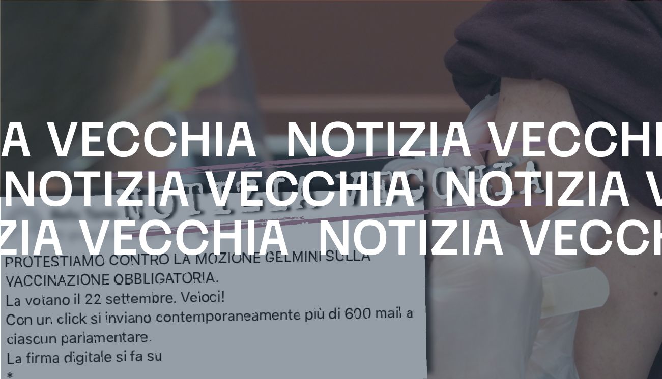 La raccolta firme contro la mozione Gelmini «sulla vaccinazione obbligatoria» si è conclusa nel 2020