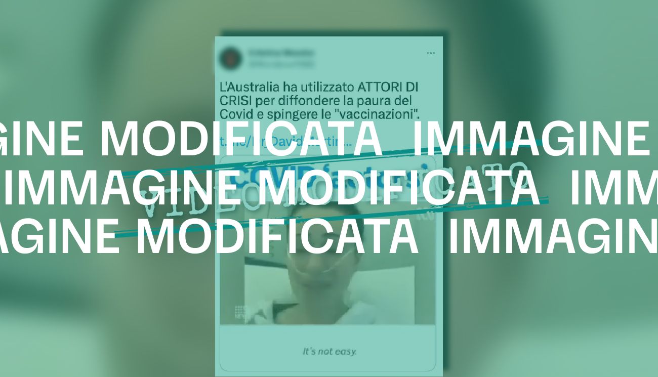 No, l’Australia non ha utilizzato «attori di crisi» per spingere le persone a vaccinarsi contro la Covid-19