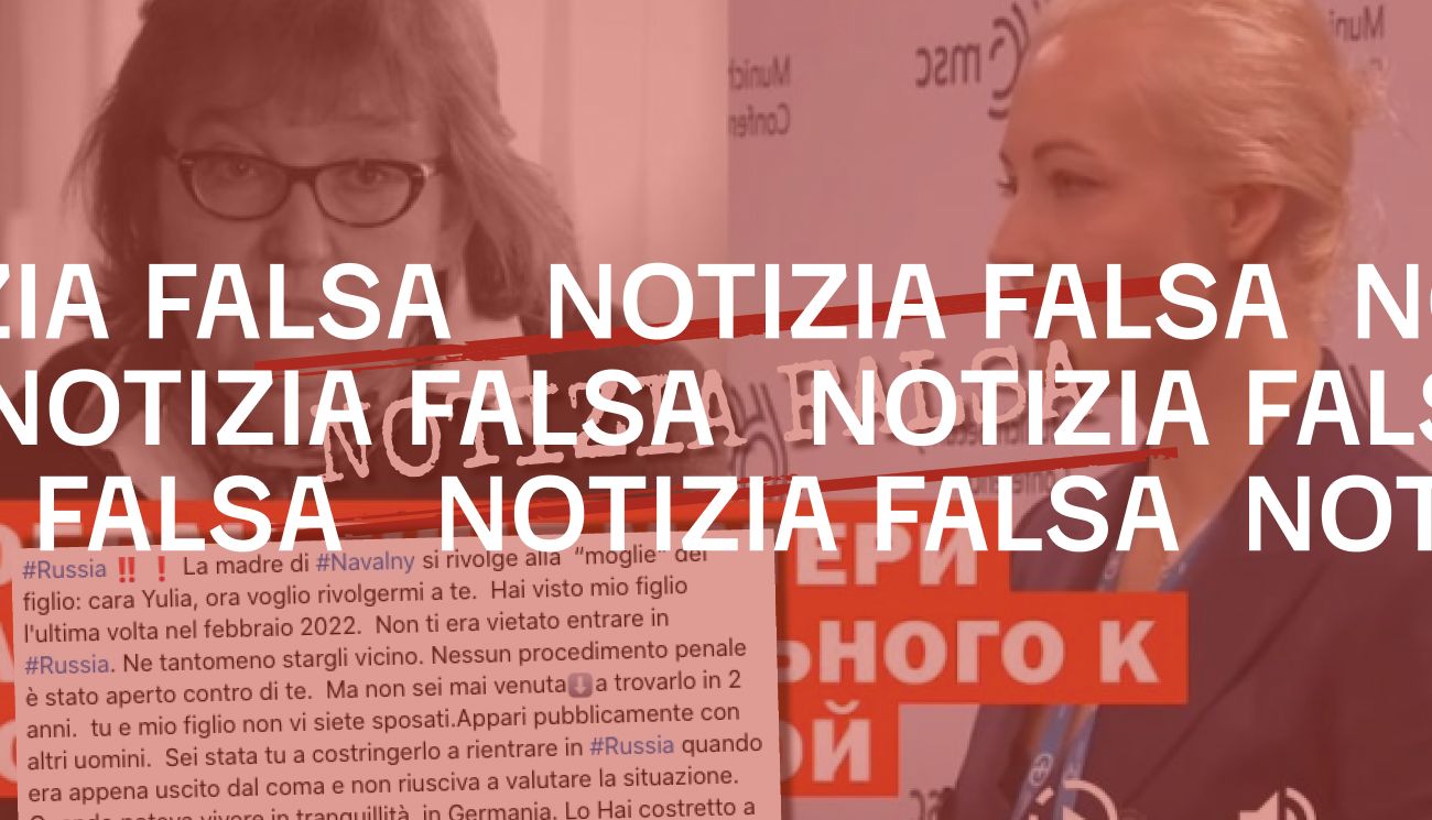 L’audio con le accuse della madre di Navalny a Yulia Navalnaya è falso