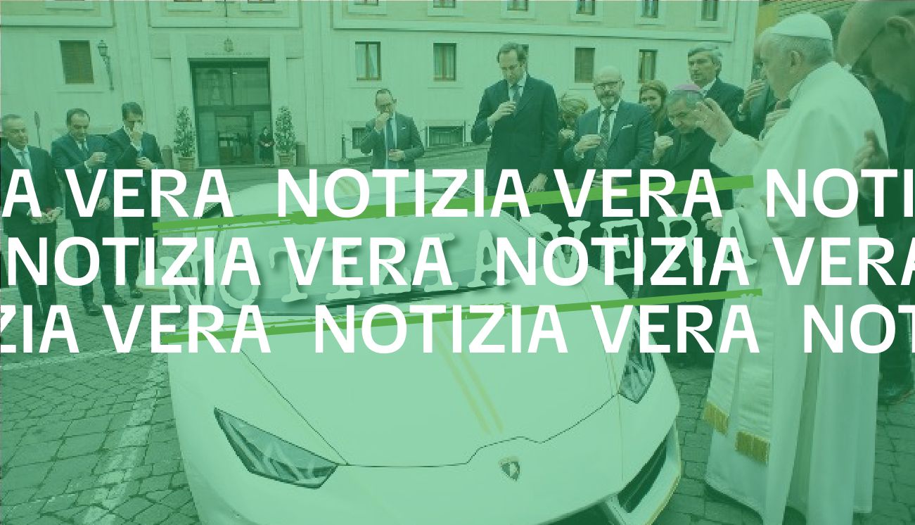 Sì, il Papa ha benedetto una Lamborghini (il cui ricavato è stato dato in beneficenza)