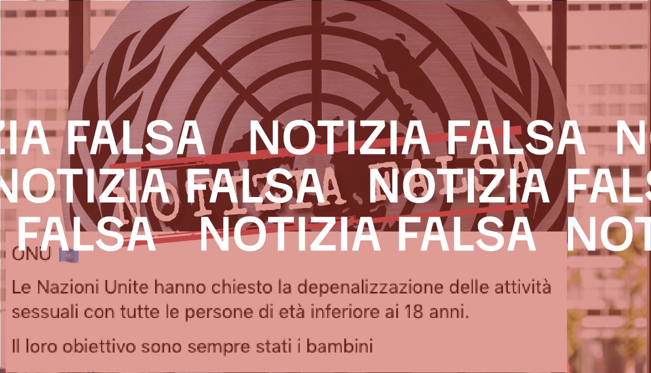 No, l’Onu non ha chiesto «la depenalizzazione» della pedofilia