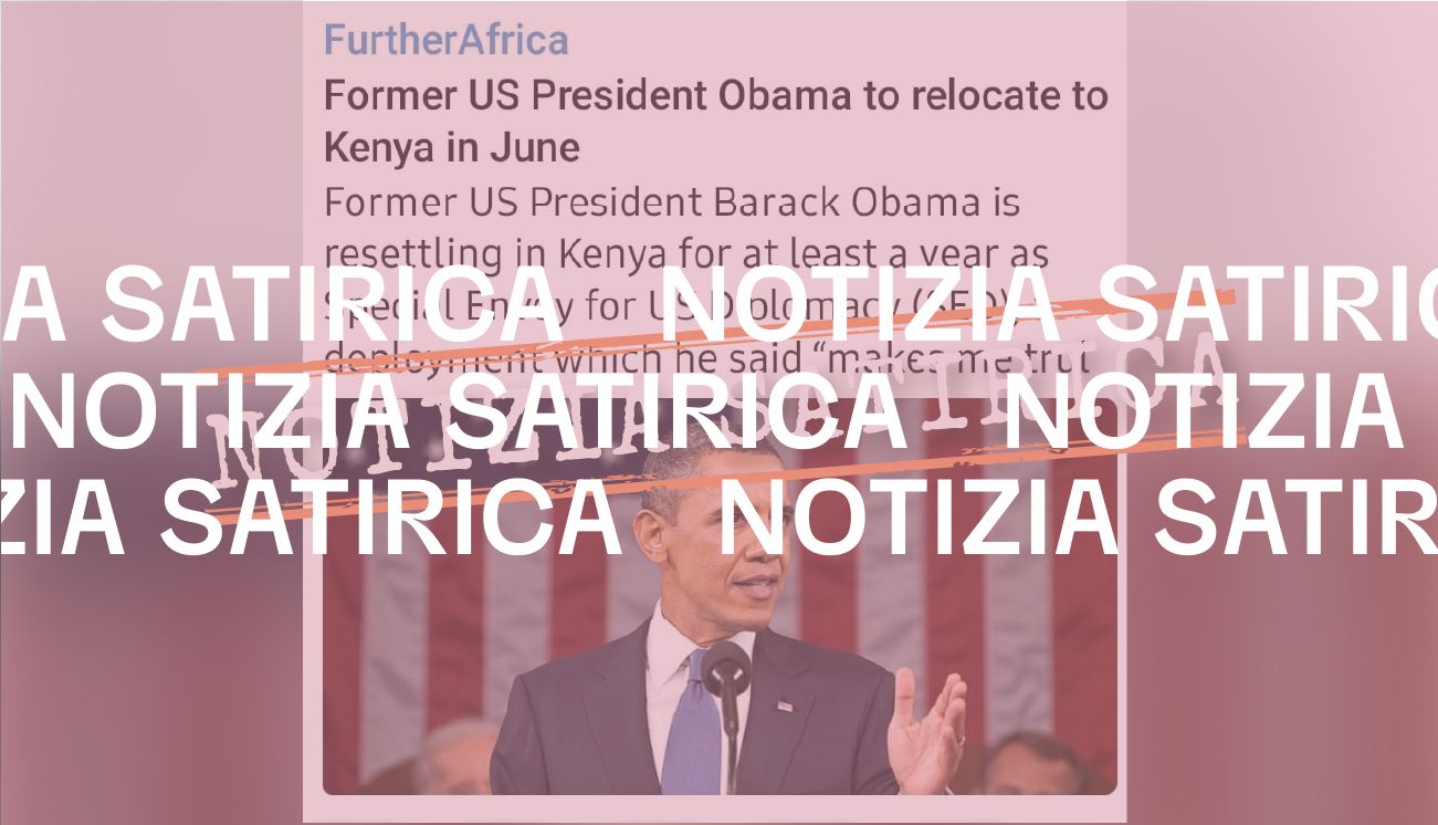 No, Barack Obama non si trasferirà in Kenya per un anno