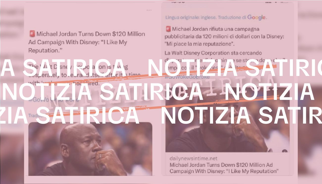 No, Michael Jordan non ha rifiutato una campagna pubblicitaria «da 120 milioni di dollari con la Disney»