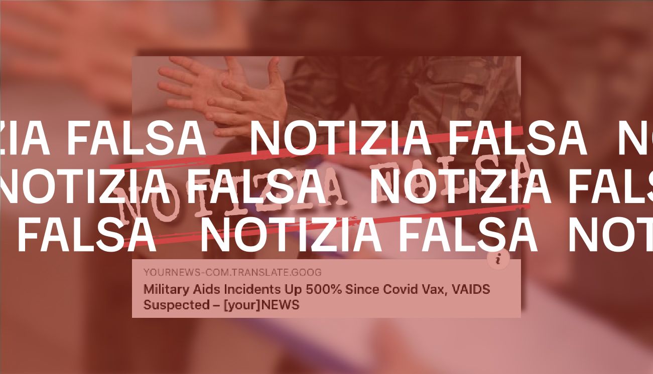 No, i vaccini anti-Covid non hanno causato un aumento del 500 per cento «dell’Aids» nell’esercito Usa