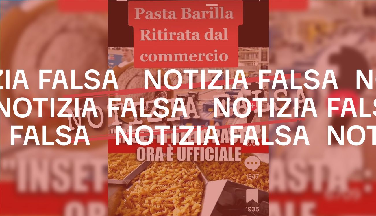 No, Barilla non è stata «ritirata dal commercio» per insetti nella pasta