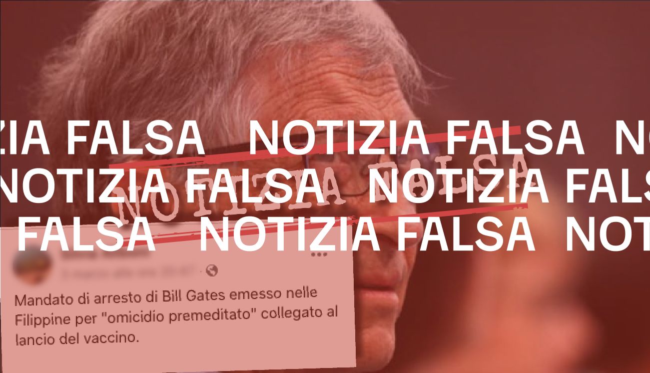 Le Filippine non hanno emesso un mandato d’arresto per Bill Gates