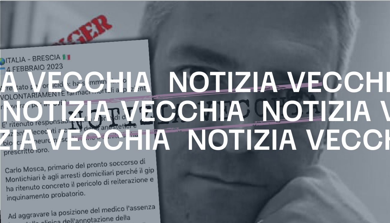 La notizia dell’arresto di questo medico è del 2021