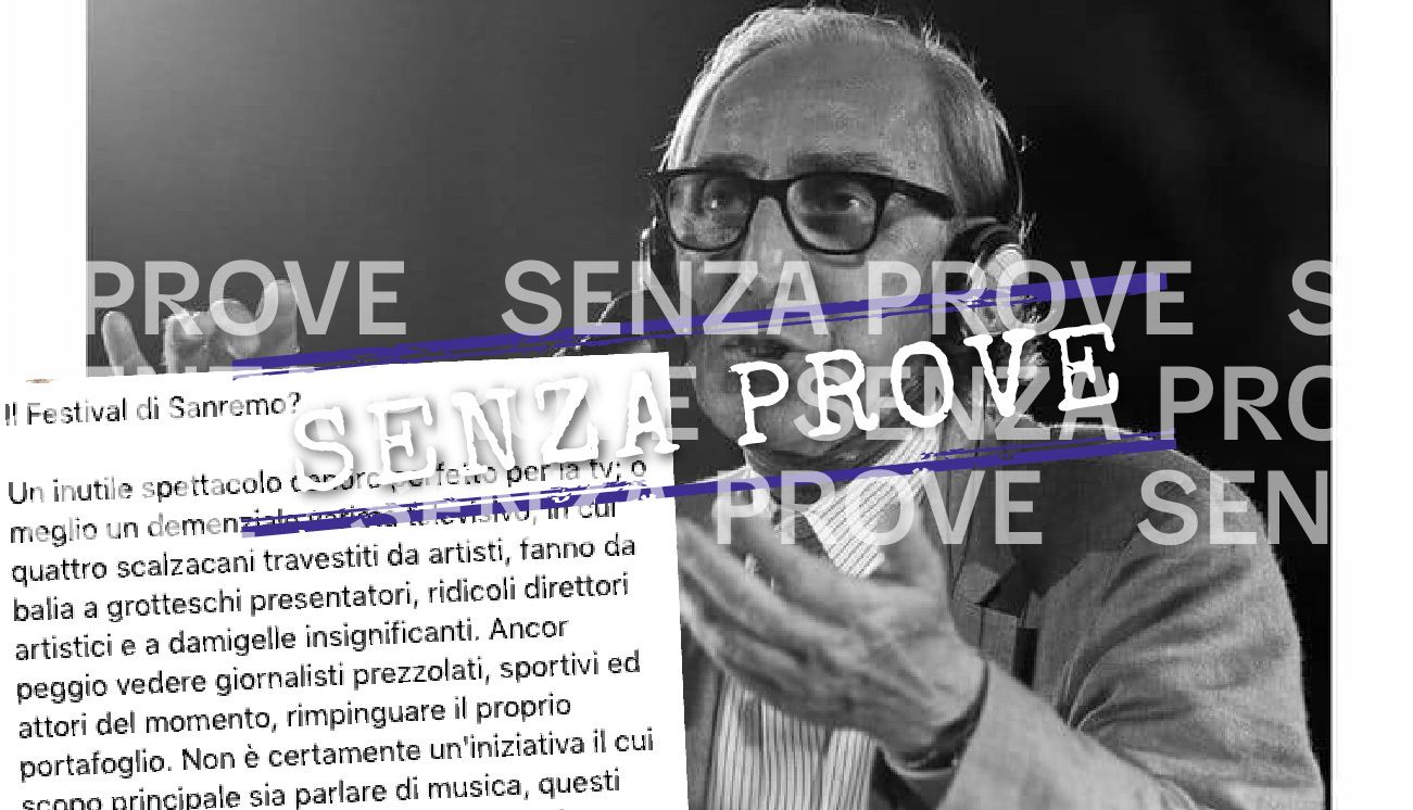 Senza prove