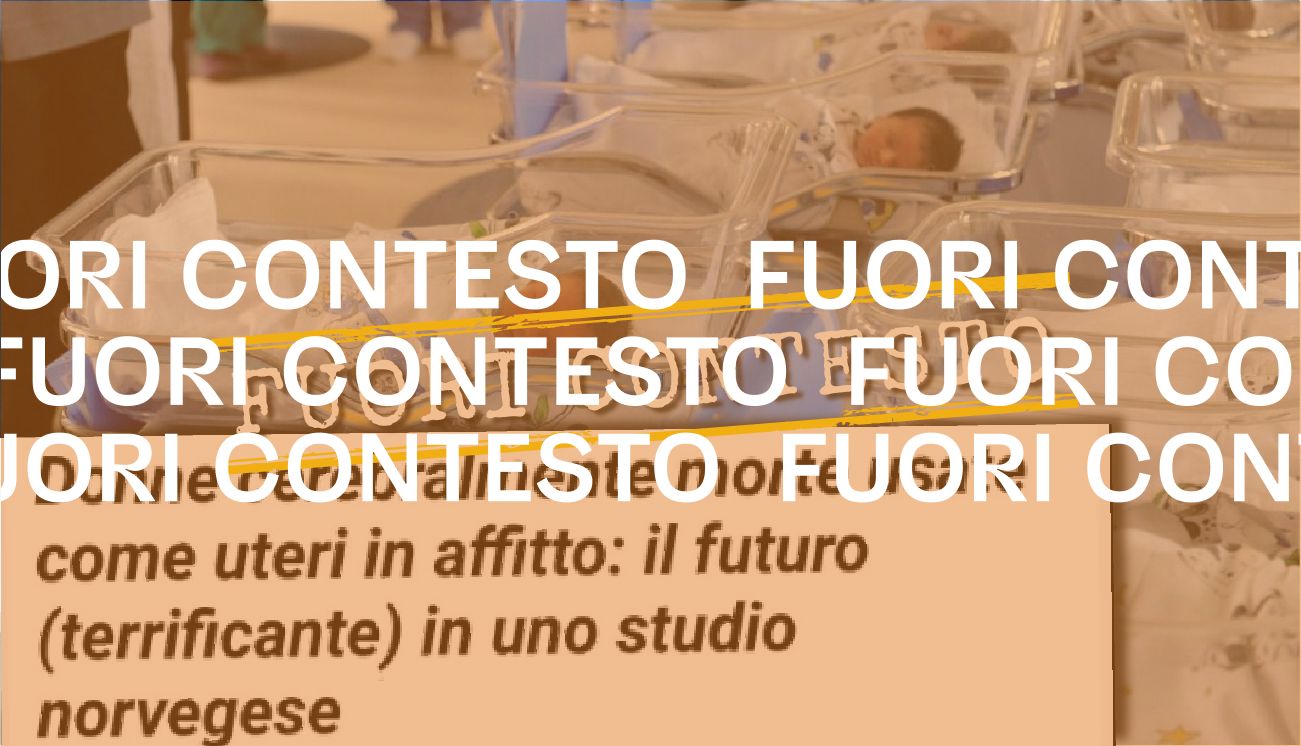 Non si sta discutendo di praticare la «donazione gestazionale di tutto il corpo» nel prossimo futuro