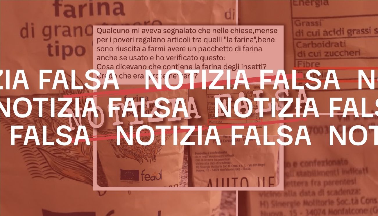 Le proteine di questa farina non indicano che contiene insetti