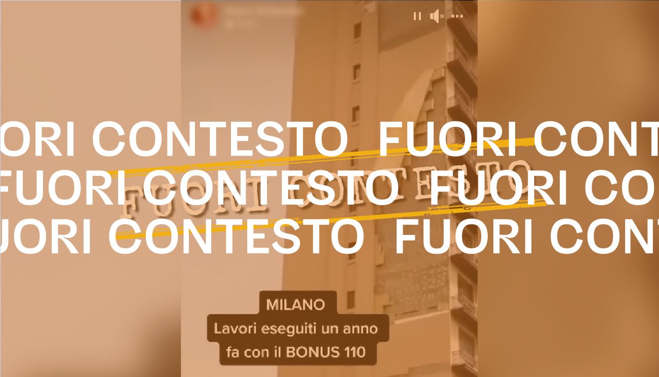 I danni a questo palazzo non c&#8217;entrano con il Superbonus 110%