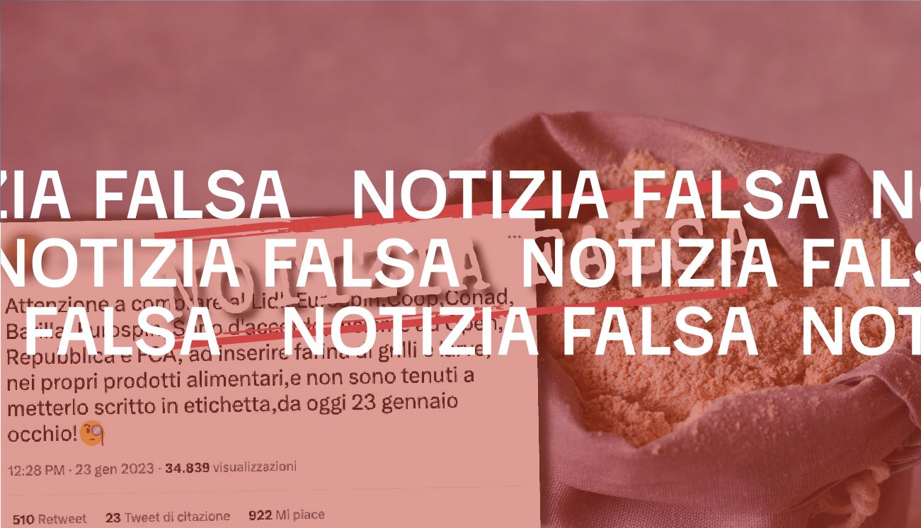 No, alcuni supermercati non inseriranno di nascosto «farina di grilli e larve» nei prodotti alimentari