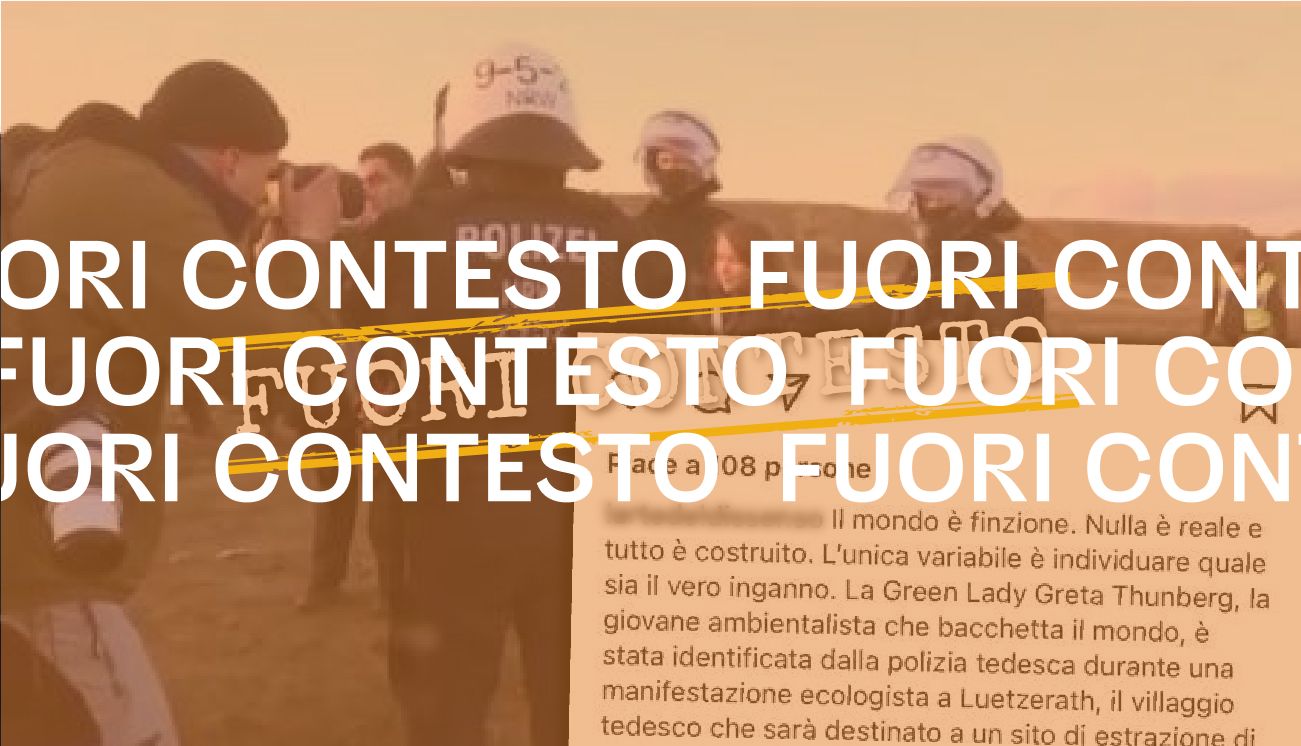 Questo video non dimostra che Greta Thunberg non è stata detenuta dalla polizia a Lützerath