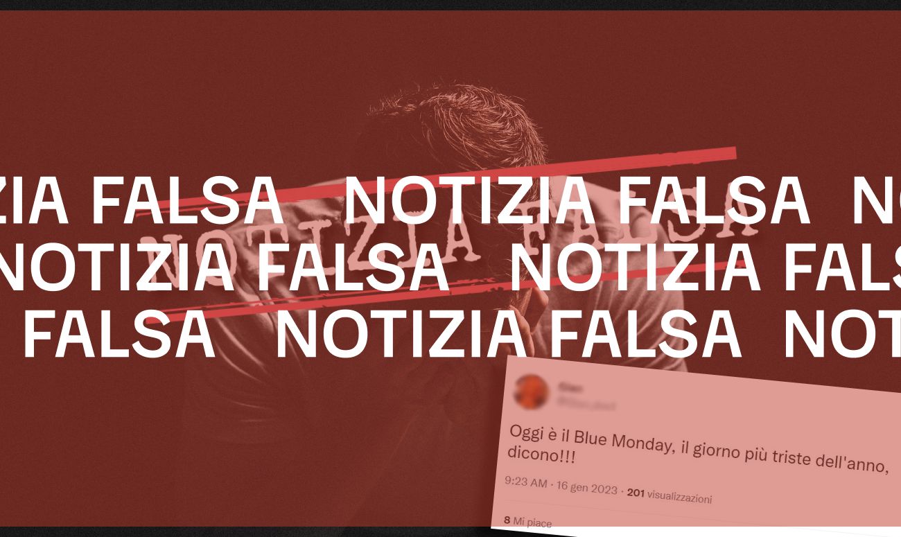 No, il Blue monday non è il «giorno più triste dell’anno»