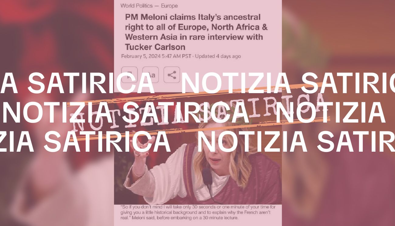 Giorgia Meloni non ha rivendicato «il diritto ancestrale» dell’Italia a possedere l’Europa, il Nord Africa e l’Asia occidentale