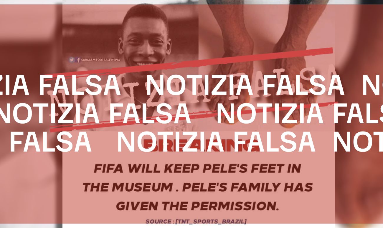 La Fifa non esporrà i piedi di Pelé nel suo museo